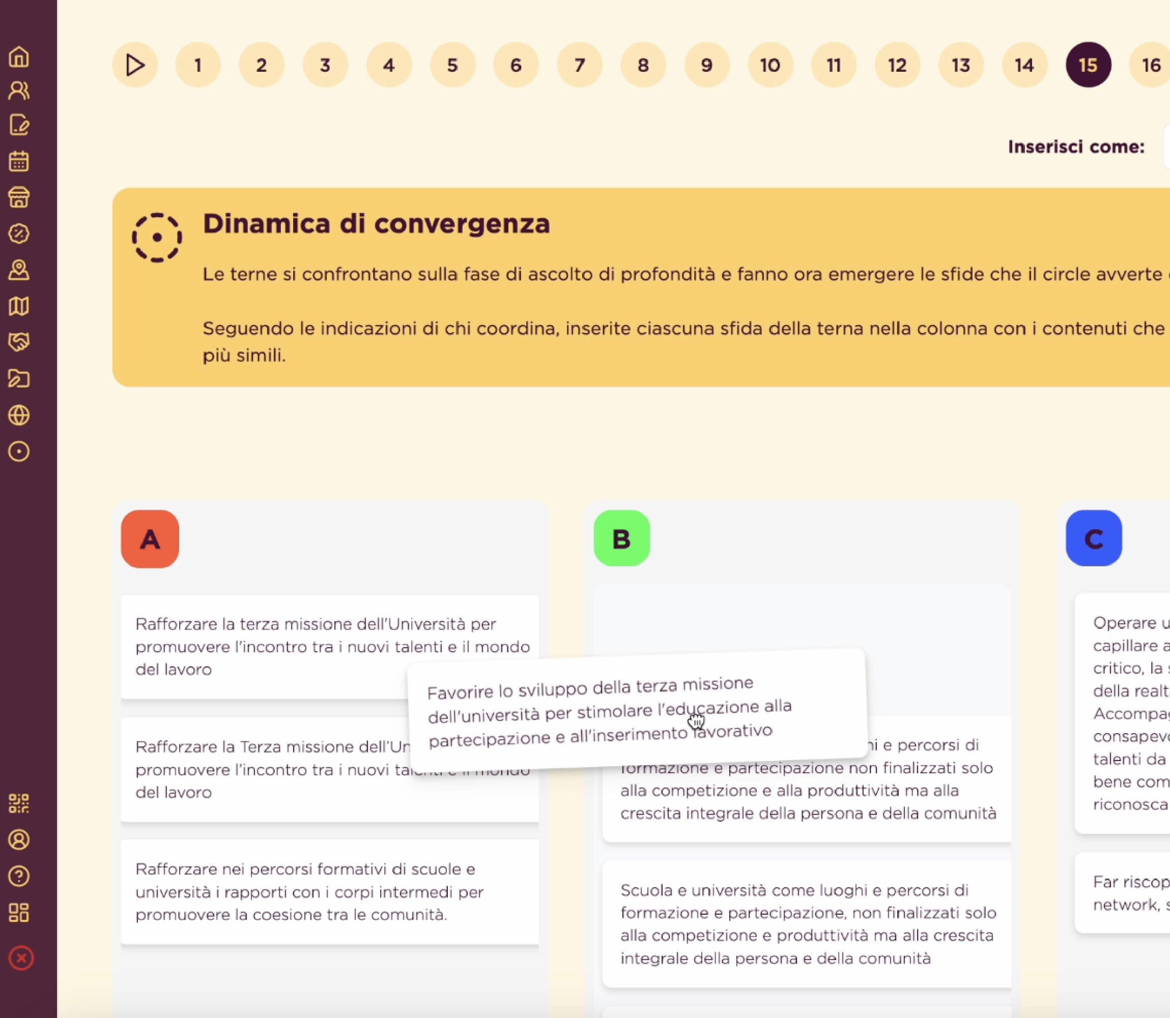 Attività 3 - Web App | Settimane Sociali Attività 3 - Web App | Settimane Sociali