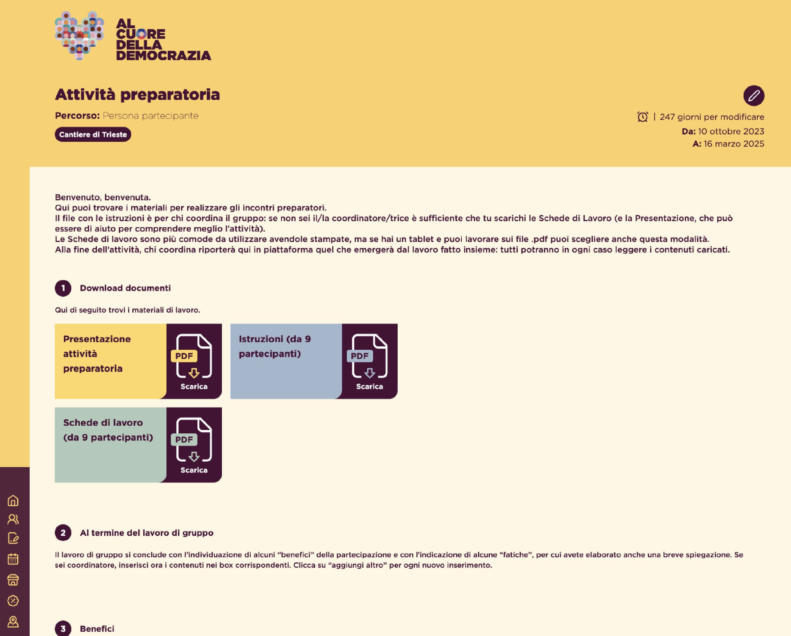Dashboard 2 - Web App | Settimane Sociali Dashboard 2 - Web App | Settimane Sociali