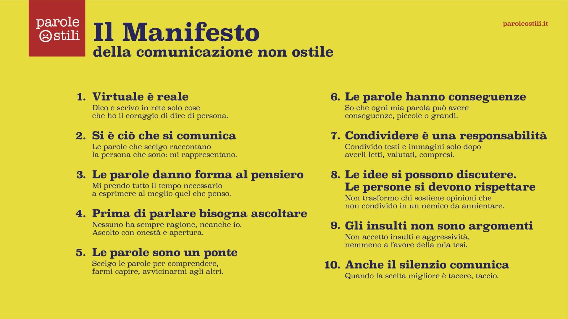 Progetto Parole O_Stili Progetto Parole O_Stili